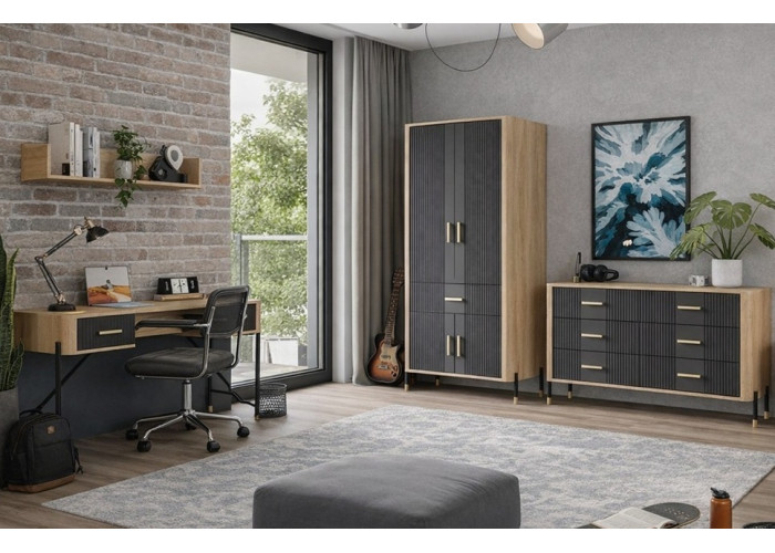 DANTE antracit DT15 policová skrinka DANTE antracit DT15 policová skrinka