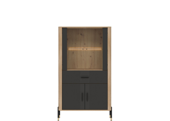 DANTE antracit DT12 vitrína DANTE antracit DT12 vitrína