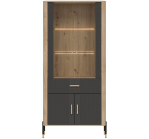 DANTE antracit DT14 vitrína