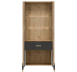 DANTE antracit DT14 vitrína