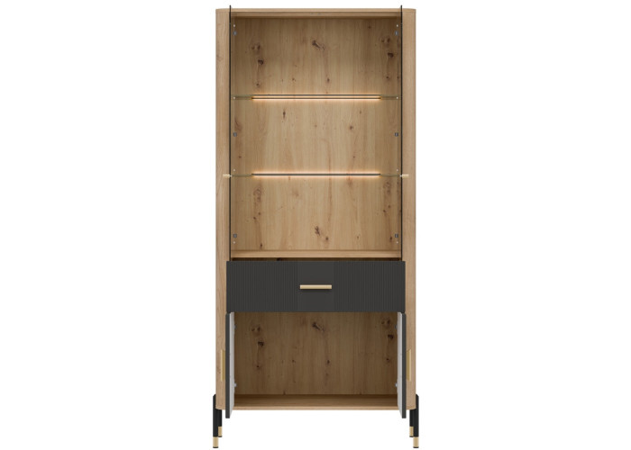 DANTE antracit DT14 vitrína DANTE antracit DT14 vitrína