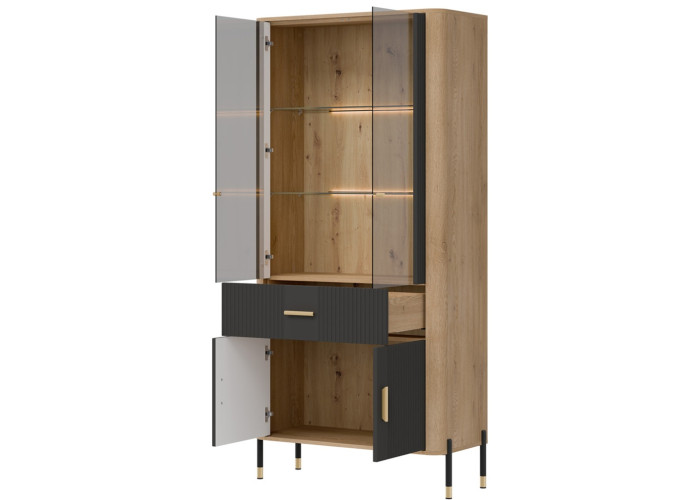 DANTE antracit DT14 vitrína DANTE antracit DT14 vitrína