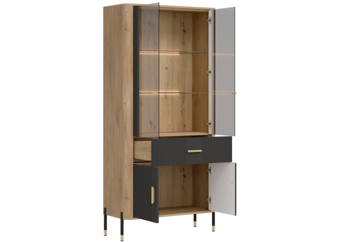 DANTE antracit DT14 vitrína DANTE antracit DT14 vitrína