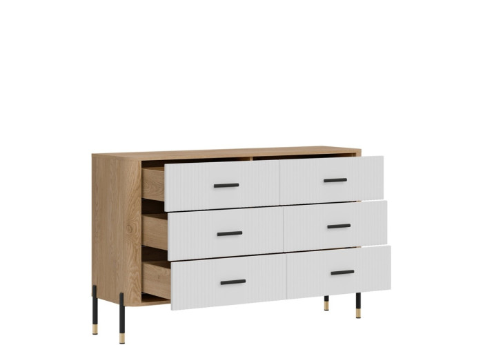 DANTE biela DT04 komoda so zásuvkami DANTE biela DT04 komoda so zásuvkami