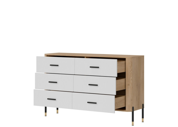 DANTE biela DT04 komoda so zásuvkami DANTE biela DT04 komoda so zásuvkami