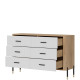 DANTE biela DT04 komoda so zásuvkami DANTE biela DT04 komoda so zásuvkami