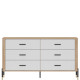 DANTE biela DT05 komoda so zásuvkami DANTE biela DT05 komoda so zásuvkami