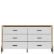 DANTE biela DT05 komoda so zásuvkami DANTE biela DT05 komoda so zásuvkami