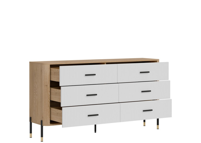 DANTE biela DT05 komoda so zásuvkami DANTE biela DT05 komoda so zásuvkami