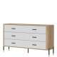 DANTE biela DT05 komoda so zásuvkami DANTE biela DT05 komoda so zásuvkami