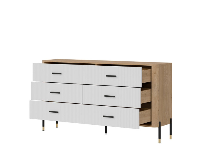 DANTE biela DT05 komoda so zásuvkami DANTE biela DT05 komoda so zásuvkami