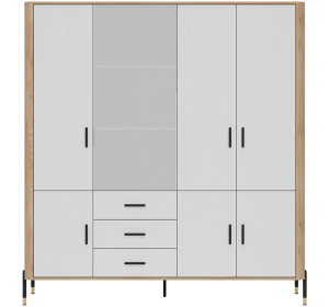 DANTE biela DT17 šatníkovo-policová skriňa