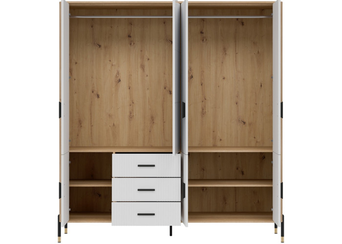 DANTE biela DT17 šatníkovo-policová skriňa DANTE biela DT17 šatníkovo-policová skriňa