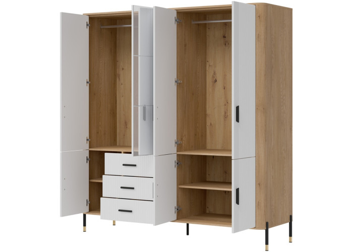 DANTE biela DT17 šatníkovo-policová skriňa DANTE biela DT17 šatníkovo-policová skriňa