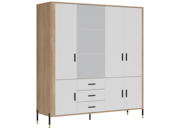 DANTE biela DT17 šatníkovo-policová skriňa DANTE biela DT17 šatníkovo-policová skriňa