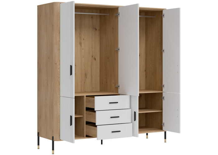 DANTE biela DT17 šatníkovo-policová skriňa DANTE biela DT17 šatníkovo-policová skriňa