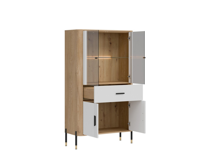 DANTE biela DT12 vitrína DANTE biela DT12 vitrína