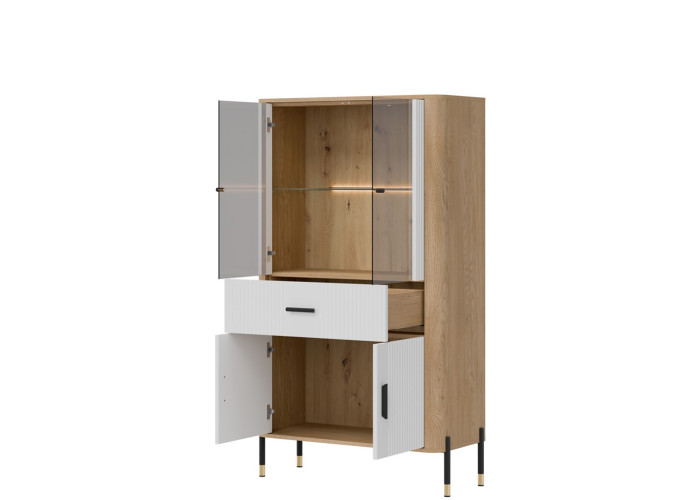 DANTE biela DT12 vitrína DANTE biela DT12 vitrína