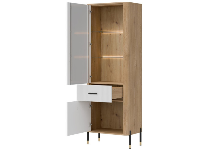 DANTE biela DT13 vitrína DANTE biela DT13 vitrína