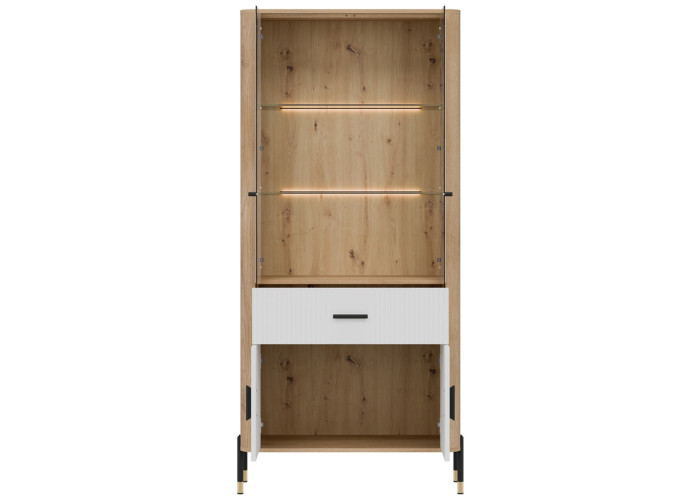 DANTE biela DT14 vitrína DANTE biela DT14 vitrína