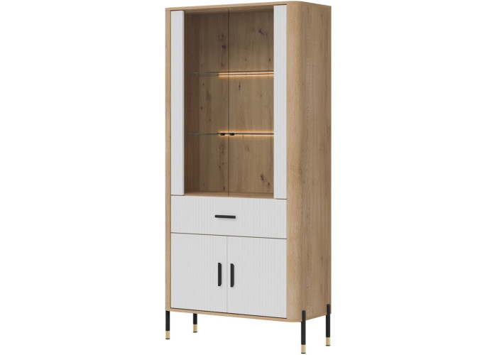 DANTE biela DT14 vitrína DANTE biela DT14 vitrína