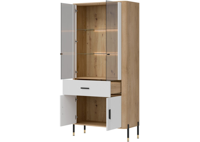 DANTE biela DT14 vitrína DANTE biela DT14 vitrína