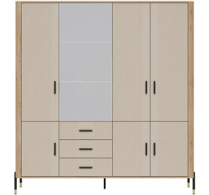 DANTE kašmír DT17 šatníkovo-policová skriňa