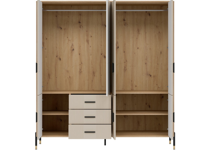 DANTE kašmír DT17 šatníkovo-policová skriňa