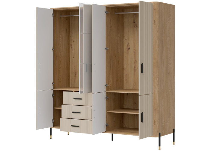 DANTE kašmír DT17 šatníkovo-policová skriňa