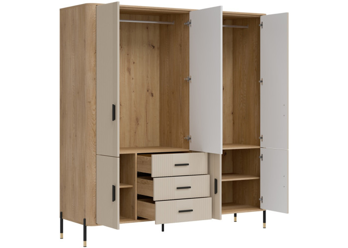 DANTE kašmír DT17 šatníkovo-policová skriňa