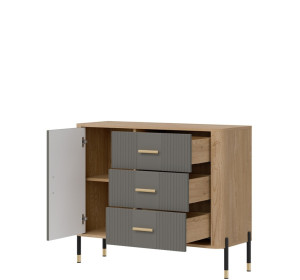 DANTE sivá DT03 komoda