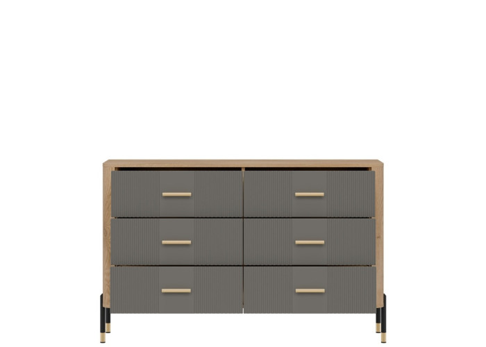 DANTE sivá DT04 komoda so zásuvkami DANTE sivá DT04 komoda so zásuvkami