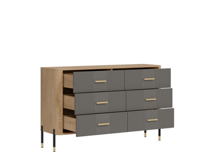 DANTE sivá DT04 komoda so zásuvkami DANTE sivá DT04 komoda so zásuvkami