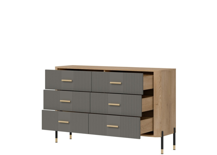 DANTE sivá DT04 komoda so zásuvkami DANTE sivá DT04 komoda so zásuvkami