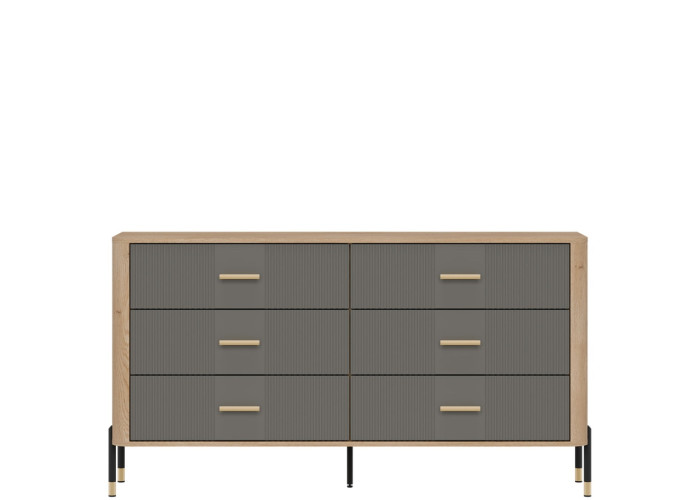 DANTE sivá DT05 komoda so zásuvkami