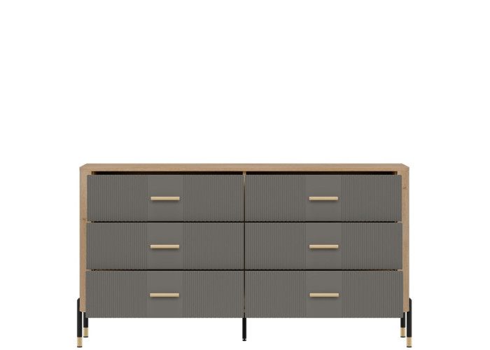 DANTE sivá DT05 komoda so zásuvkami