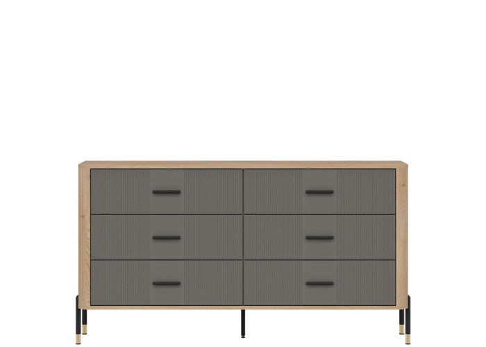 DANTE sivá DT05 komoda so zásuvkami