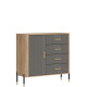 DANTE sivá DT08 komoda DANTE sivá DT08 komoda