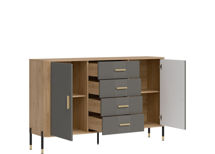 DANTE sivá DT09 komoda DANTE sivá DT09 komoda