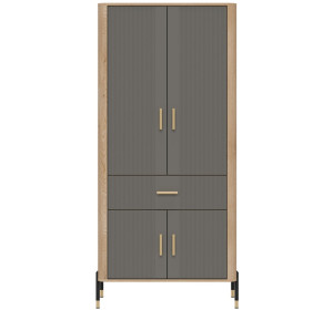 DANTE sivá DT16 šatníková skriňa