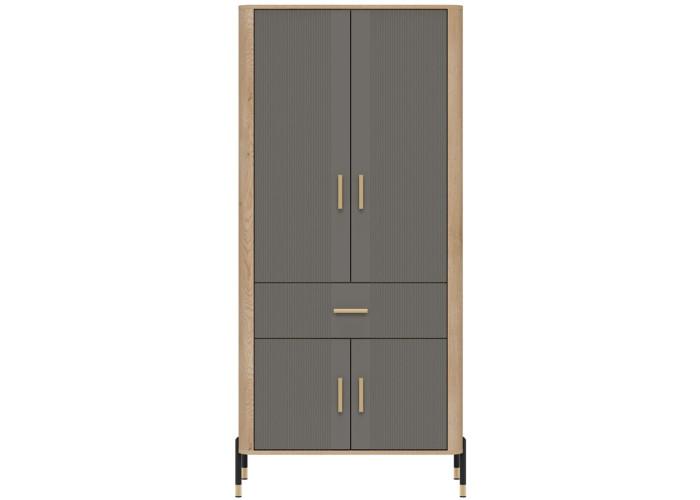 DANTE sivá DT16 šatníková skriňa