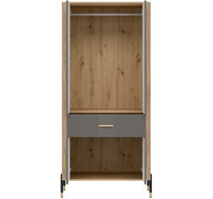 DANTE sivá DT16 šatníková skriňa