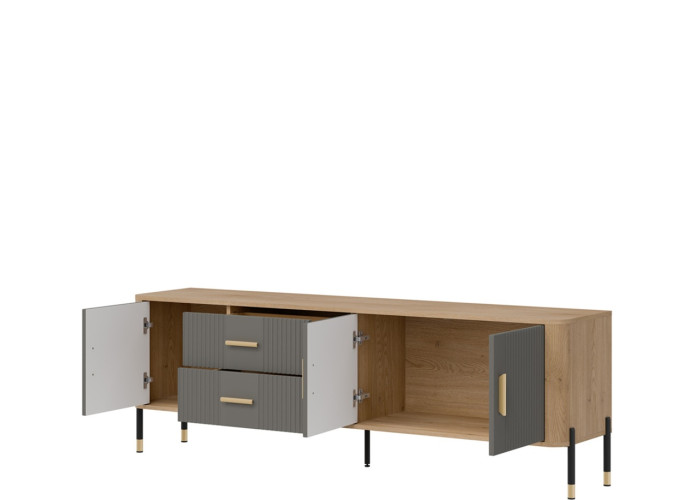 DANTE sivá DT02, skrinka pod TV DANTE sivá DT02, skrinka pod TV