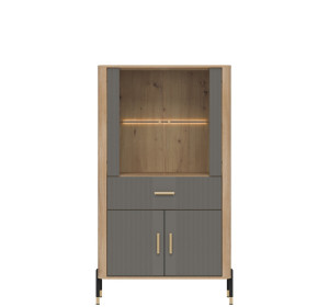 DANTE sivá DT12 vitrína