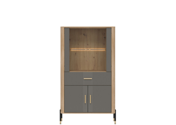 DANTE sivá DT12 vitrína DANTE sivá DT12 vitrína