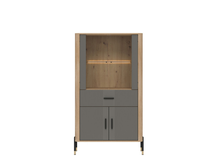 DANTE sivá DT12 vitrína DANTE sivá DT12 vitrína