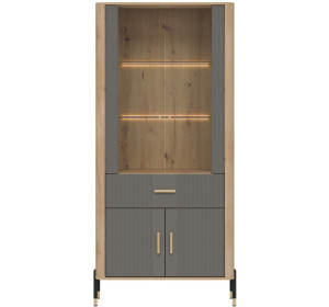 DANTE sivá DT14 vitrína