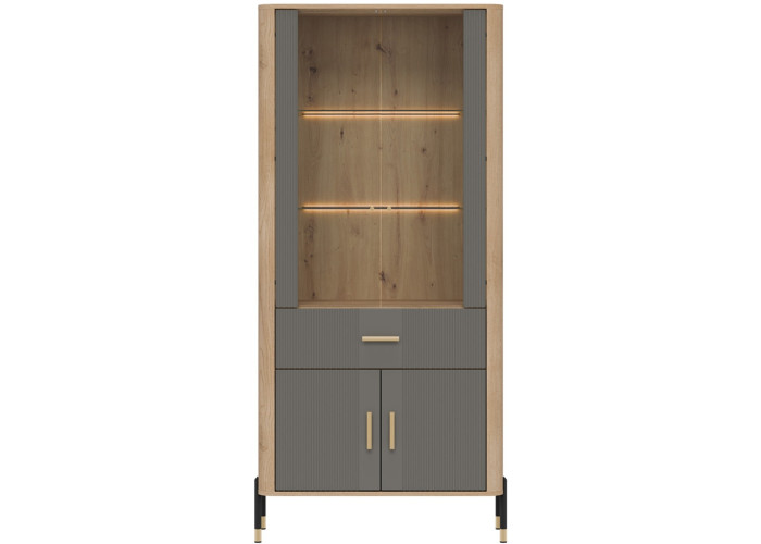 DANTE sivá DT14 vitrína DANTE sivá DT14 vitrína