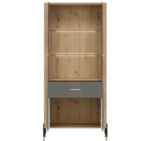 DANTE sivá DT14 vitrína