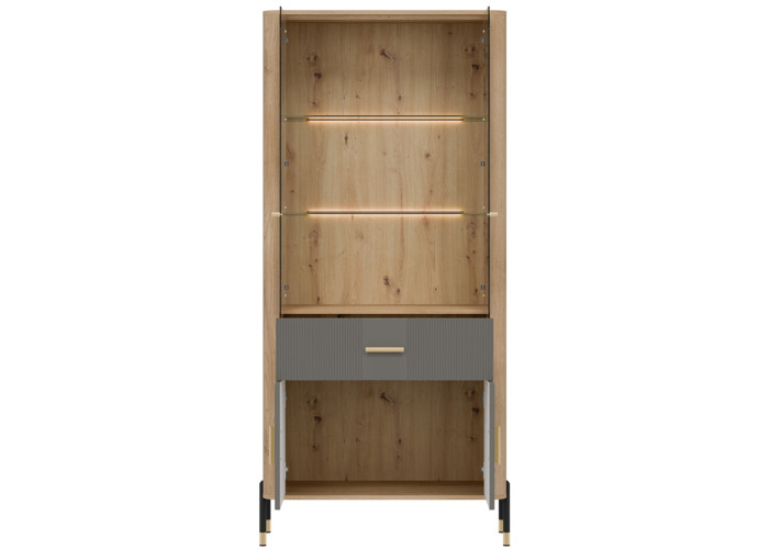 DANTE sivá DT14 vitrína DANTE sivá DT14 vitrína